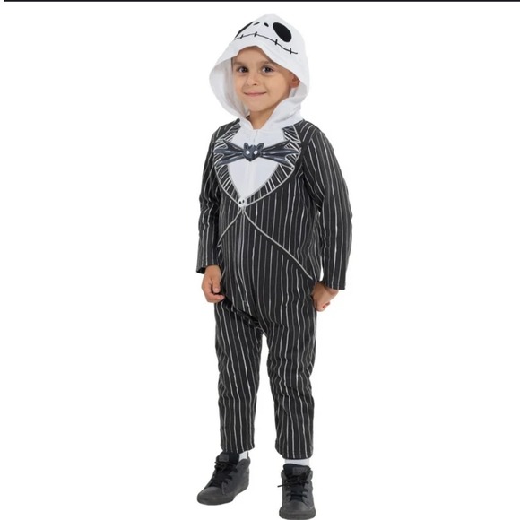 Disney Nightmare Before Christmas Jack Skellington Onesie Pajamas XS - Picture 1 of 5